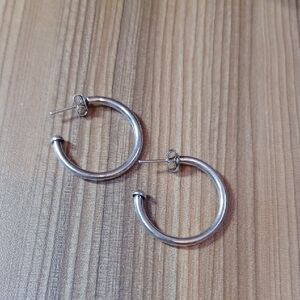 Elegant Silver Hoop Earrings
